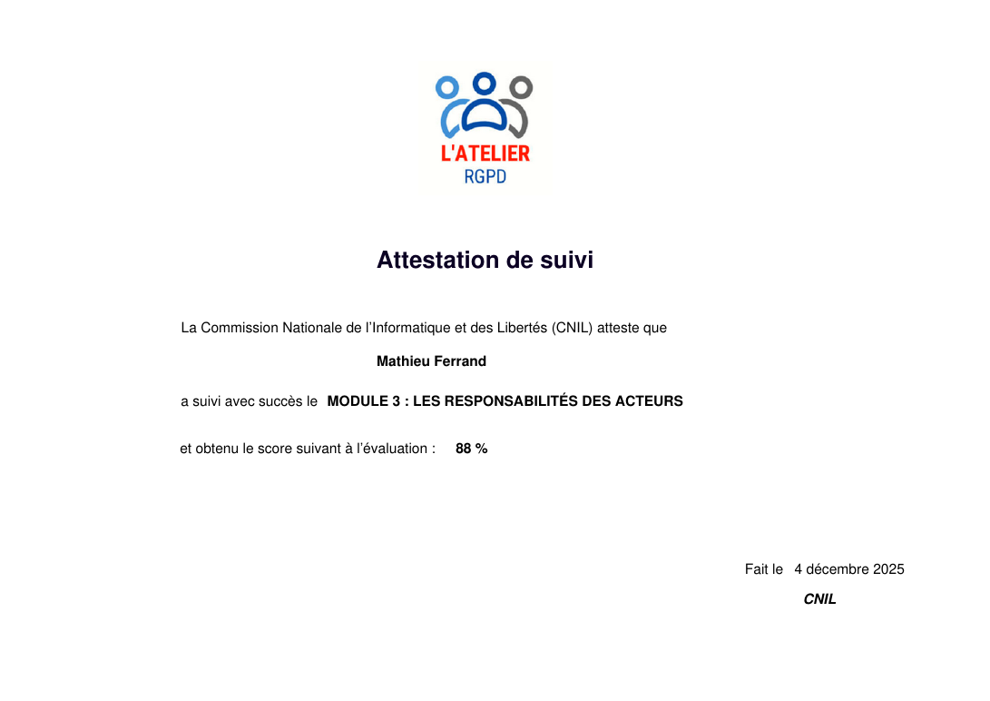CNIL Module 3