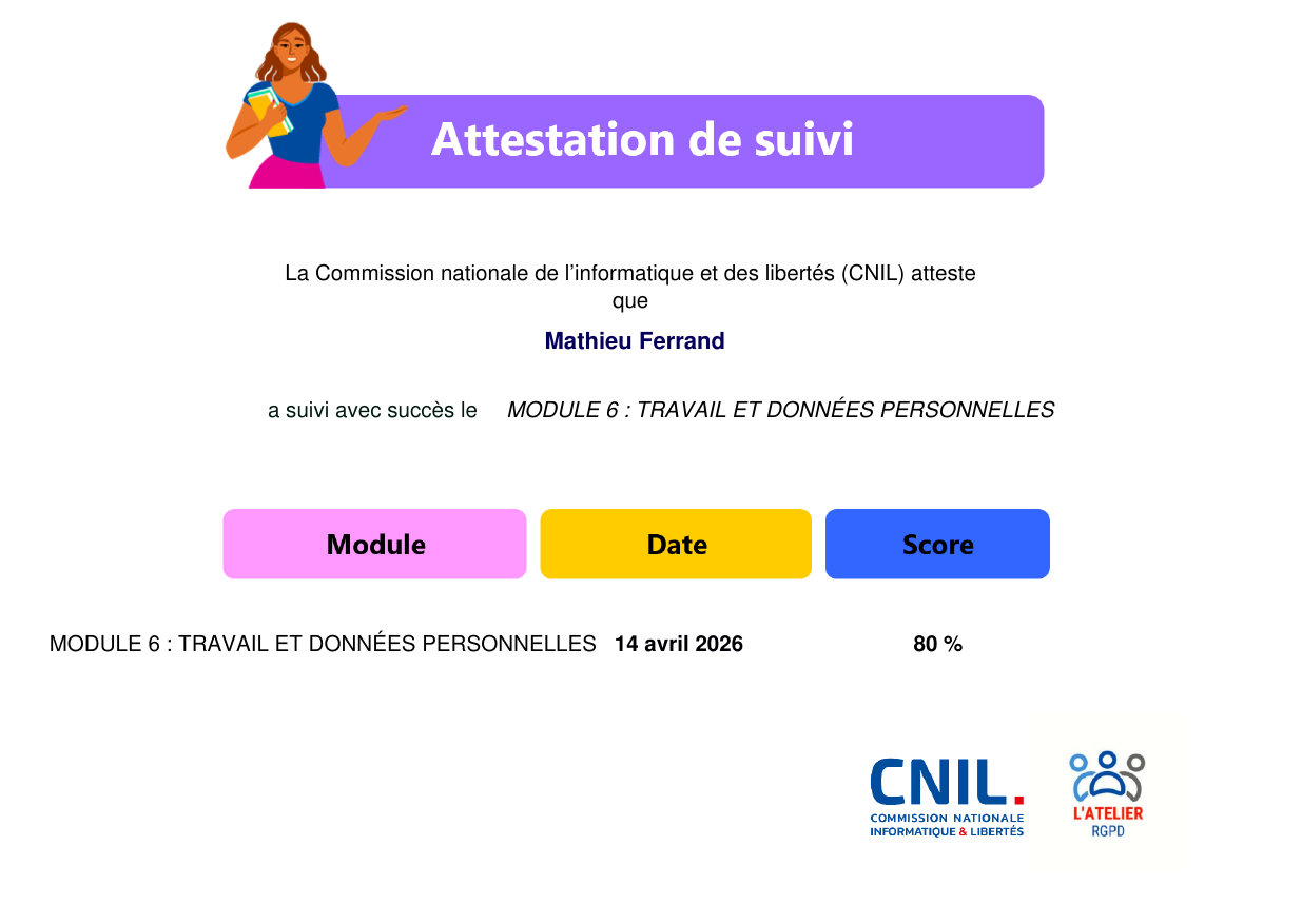 CNIL Module 6